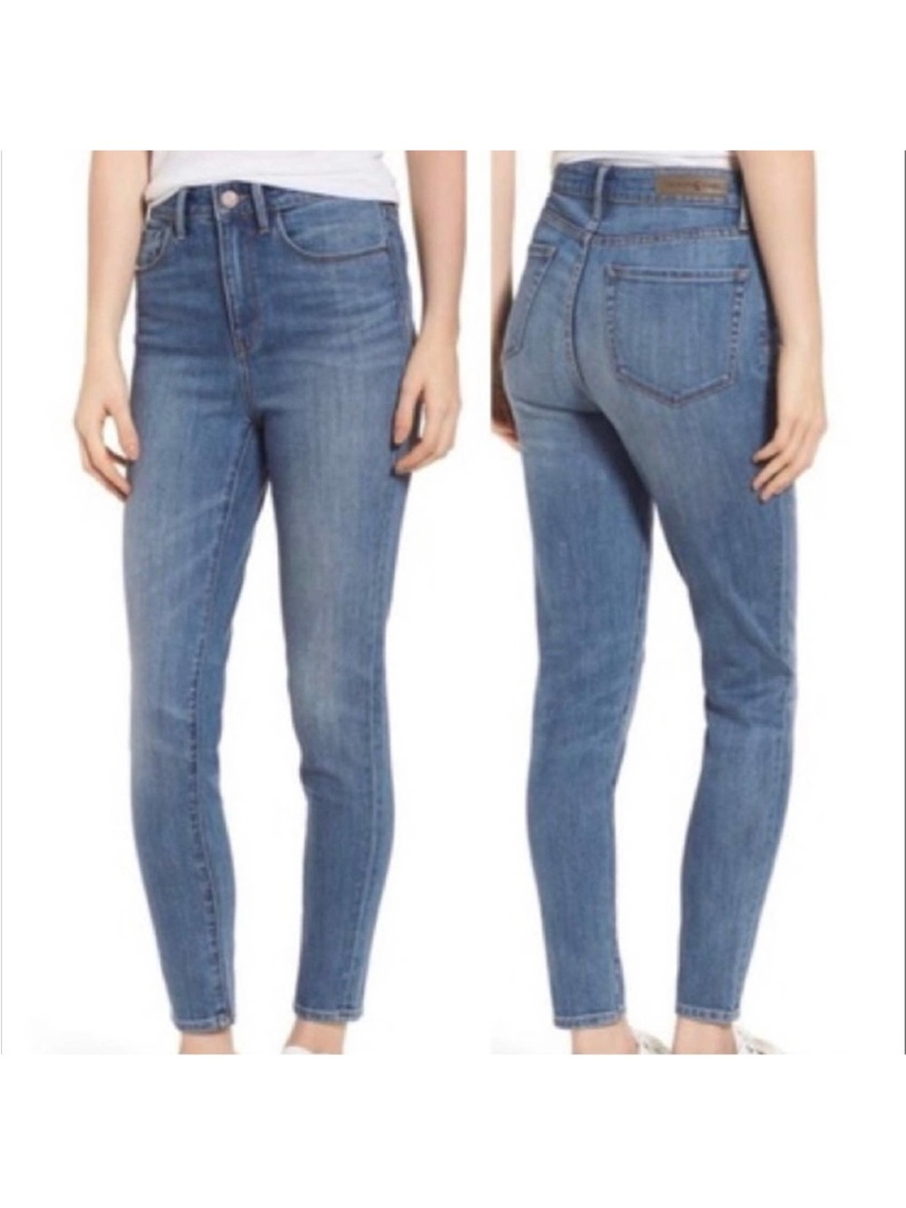 Treasure & Bond Nordstrom • Charity High-Rise Skinny Jeans in Medium Blue Wash